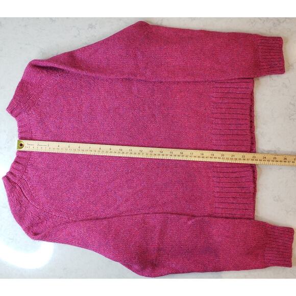 J. CREW Crewneck Sweater Merino Wool Alpaca Blend Heather Pink Women's Size XL - Picture 11 of 11